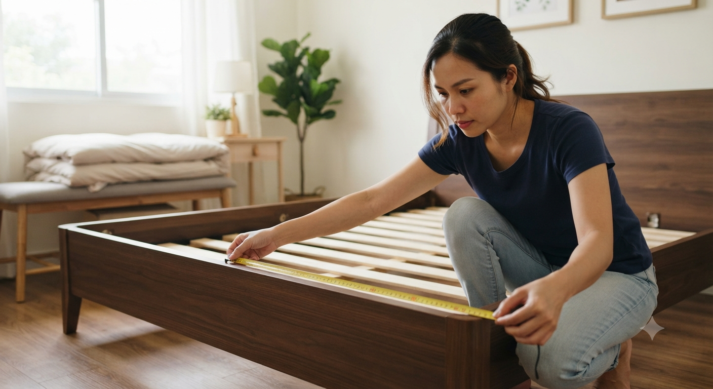 Hướng dẫn đo kích thước giường để chọn nệm chuẩn xác nhất
